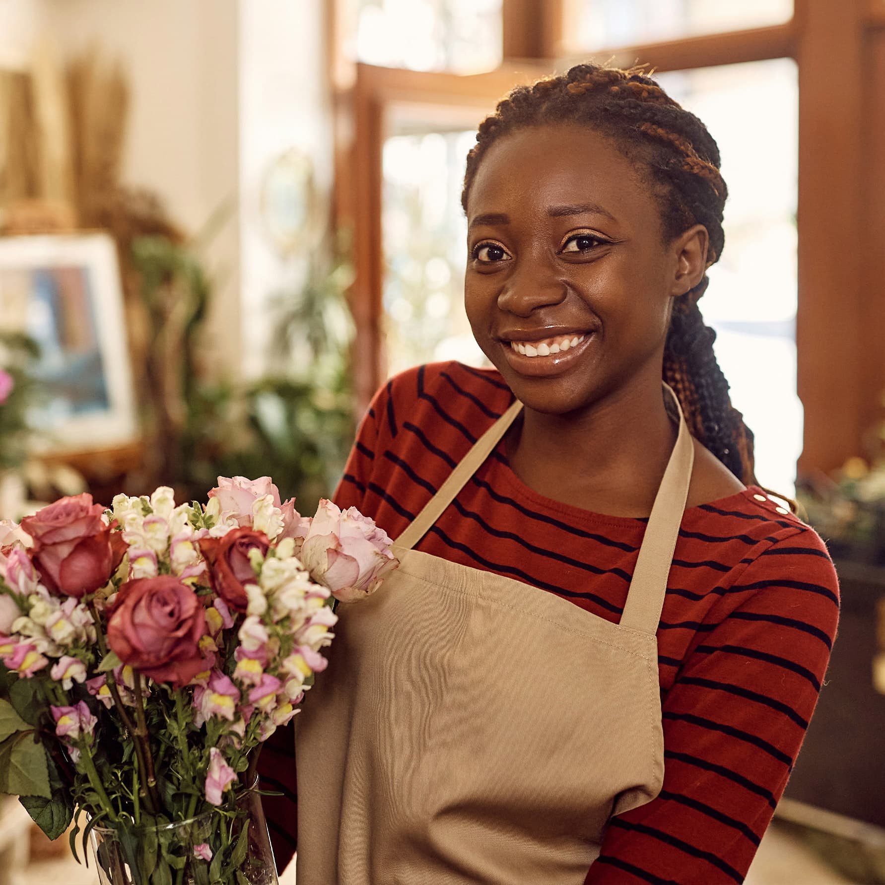 Flower shop owner